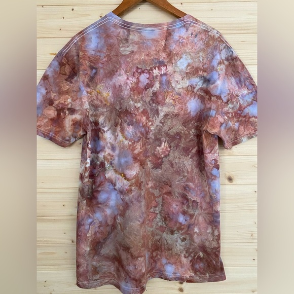 NEW Unisex GILDAN Large Unique Ice Tie-Dye Soft Style T-Shirt Earth Tones Boho - Picture 6 of 7